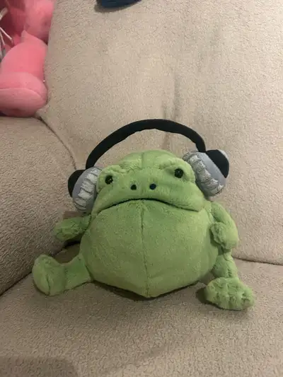 jellycat Ricky Rain frog headphones, View more