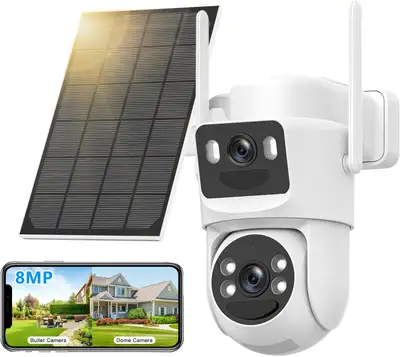 4K Solar Security Cameras Wireless Outdoor Battery Powered, View more