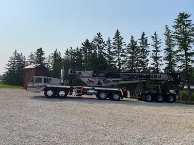 2008 LINKBELT HTC8690 FOR SALE WITH 3 AXEL NELSON BOOMDOLLY CRANE CERTIFIED TILL JULY 2026 .VERY GOO...
