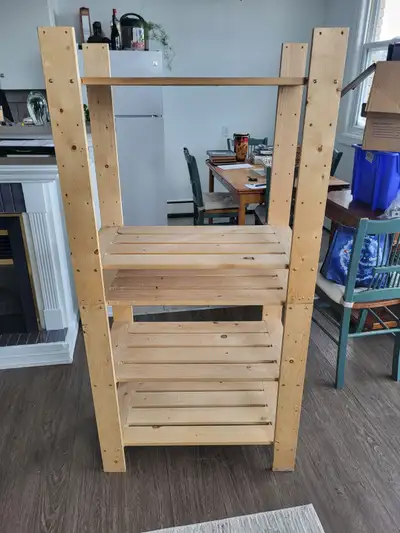Wooden Storage Shelf, View more