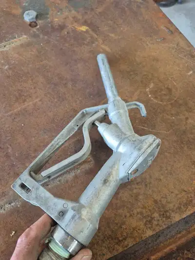 Slip tank filler handle. In next to new condition has swivel on end of handle