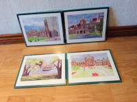 4 CANADIAN THEME PRINTS BY AVRIL BULL ‘ 82/ OIL PAINTING SCENERY