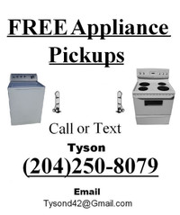 Free Appliance Pickup!!
