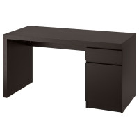 Bureau Ikea MALM desk, black-brown, in very good condition, $250