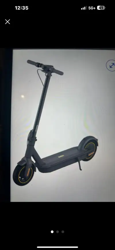 Cruise around town with this used Segway Ninebot electric scooter! It's perfect for short commutes a...