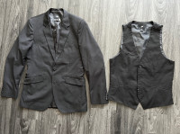 Men’s Suit Jacket Blazer & Vest H&M Size 36 Reg (Men’s Small)