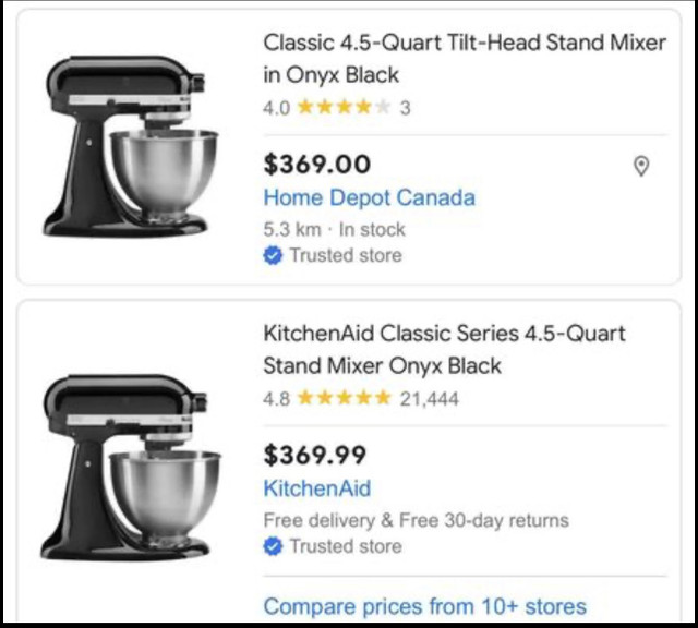 Kitchen Aid stand Mixer  in Processors, Blenders & Juicers in Markham / York Region - Image 2