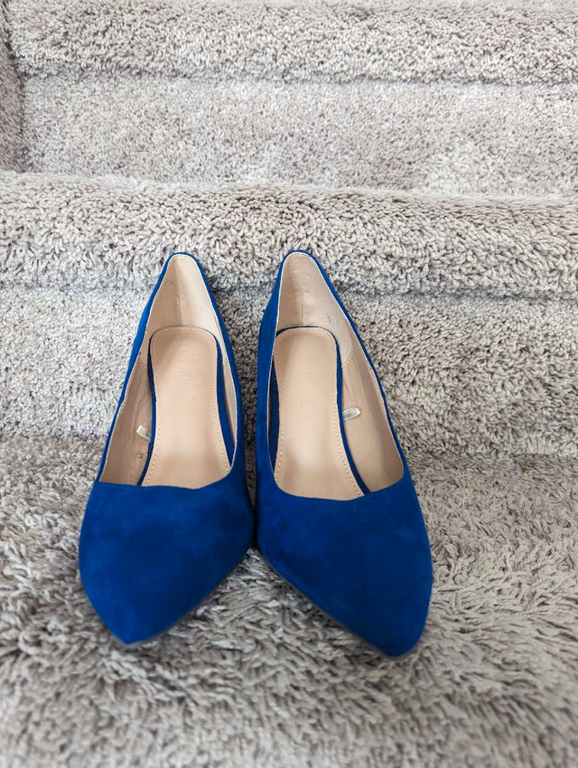 Blue Suede Heels (Size 9) in Women's - Shoes in Strathcona County - Image 2