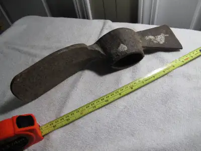 Antique Stamped Klein Tools 15 Inch Mattock Pick, View more