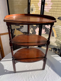 Vintage Hespeler Craftsmanship Solid Wood Minibar Side Table