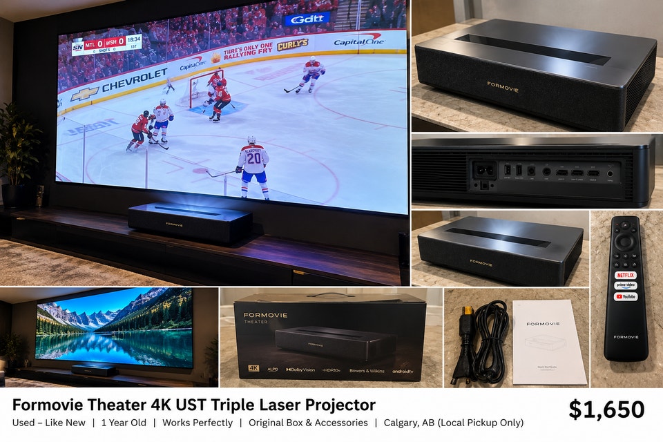 Formovie Theater 4K UST Triple Laser Projector | Stereo Systems & Home ...
