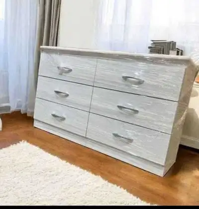 Solid Wood 6 Drawer Dresser – Durable & Stylish, View more