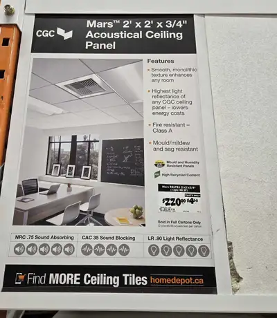 Looking for ceiling tiles ISO, wanted..., View more