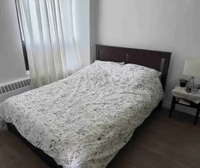 IKEA Bedframe for sale in great condition. Item is called SONGESAND. Color: dark brown. Size: Double...