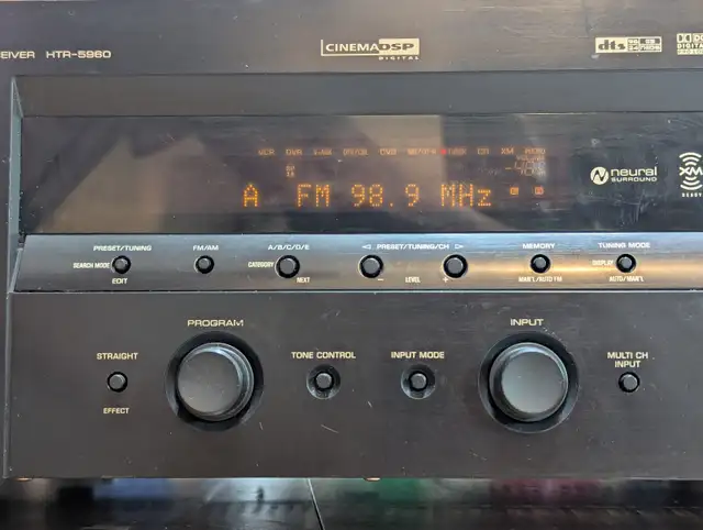 Yamaha HTR-5960 Home Theater 7.1 Receiver Circa 2006 / 805 Watts in Stereo Systems & Home Theatre in Red Deer - Image 5