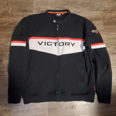 VICTORY MOTORCYCLE Zip-up Sweatshirt  Size Large, View more