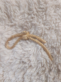 Vintage Christian Dior Signed Classic Rope Knot Brooch  Large 4”