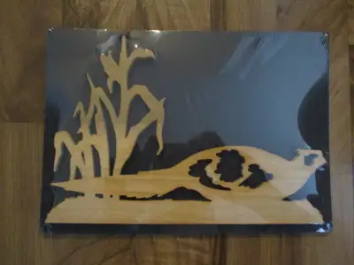 For Sale : Scroll saw Woodworking - hand made craft of a pheasant. Excellent to display as a wall ha...