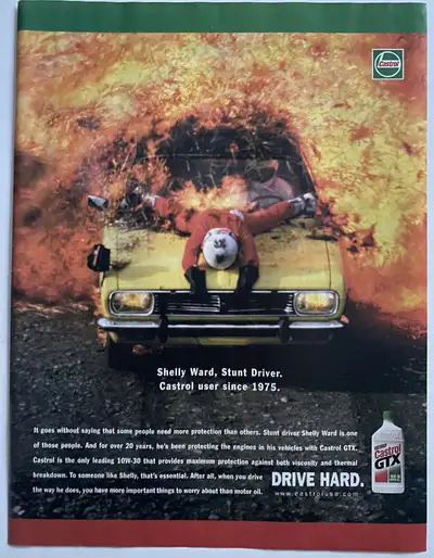 1999 Castrol GTX Motor Oil Original Ad, View more