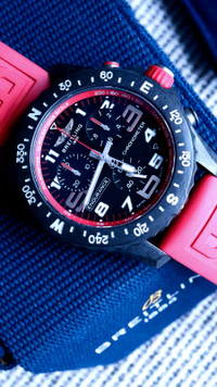 44mm Breitling Endurance Pro Red Complete kit MSRP $4,205 all in