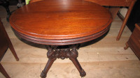 Antique Oval Eastlake parlour side table