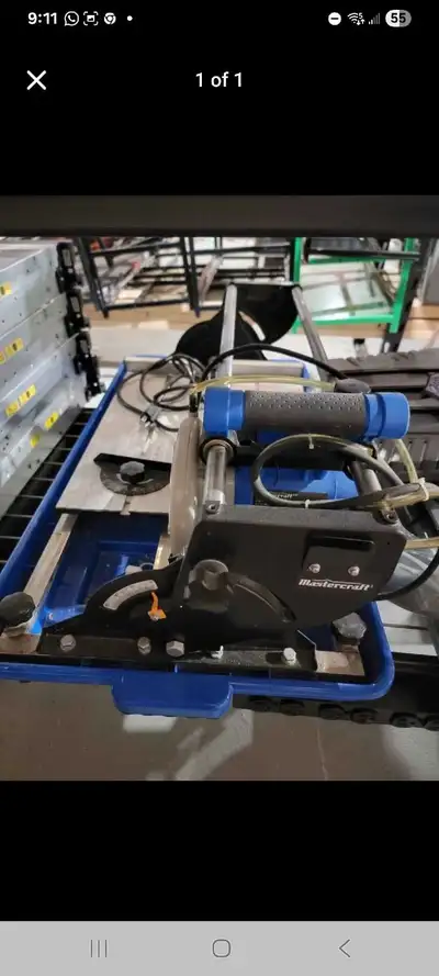 Mastercraft wet tile saw, View more