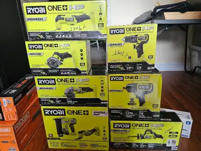 Ryobi ONE+ HP Brushless Tool Bundle (7+ Tools) – new, View more