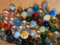 Vintage playing marbles collection