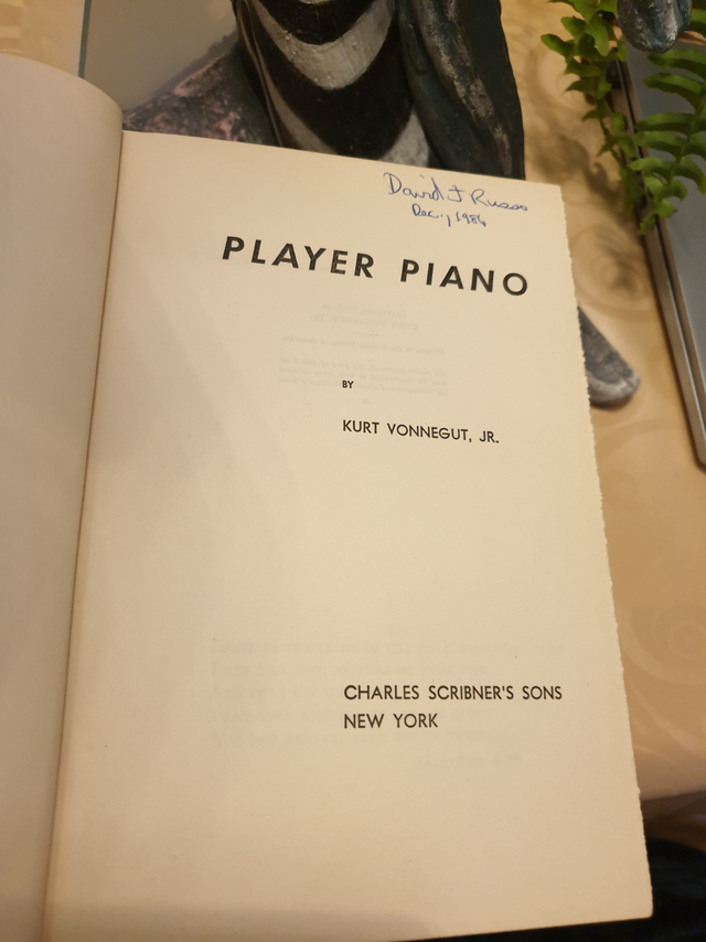 First Edition Book Player Piano Vonnegut Kurt Charles Scribner in Fiction in City of Toronto - Image 8