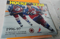 Hockey Year 1996-97 Calendar 15 Months + NHL FullSeason Schedule