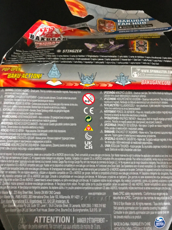 NEW Bakugan Geogan, Stingzer, Geogan Rising Collectible in Toys & Games in City of Toronto - Image 3