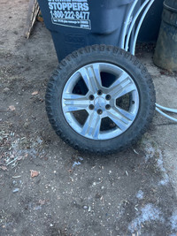 Chevy rims and tire 