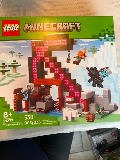 NEW Unopened Minecraft The Pickaxe Mine Lego #21277 for $60.