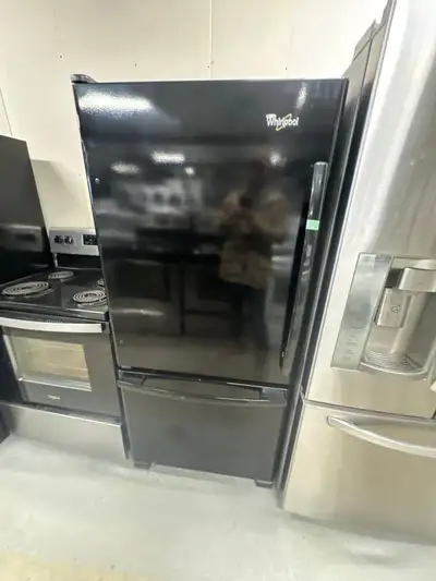 Whirlpoo fridge black bottom freezee KL Sudbury Appliances, View more