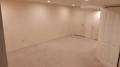 One bed room basement apartment with separate entrance and separate laundry, for long term lease $14...