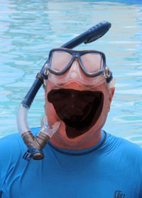 Adult Snorkeling face mask and fins