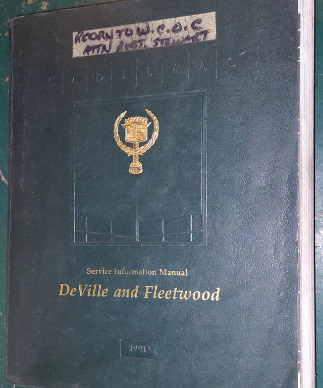 1991 De Ville Fleetwood Cadillac Shop Manual in Other in Kingston