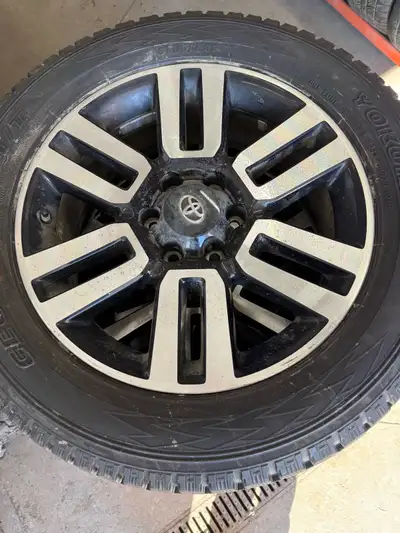 Factory 20” Toyota 4Runner Limited rims with TPMS and lug nuts. Tires are almost new (maybe 5,000 km...
