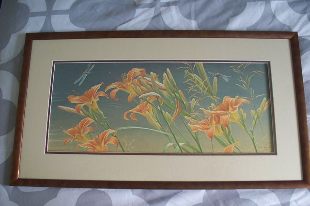 Bateman "Day Lilies and Dragonflies" LE 2 pc Set in Arts & Collectibles in Peterborough - Image 2