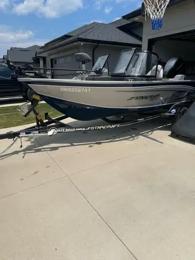 2022 starcraft Dc166 with trailer absolutely mint 35–40 hrs lots if storage , live well, 90 hp with...