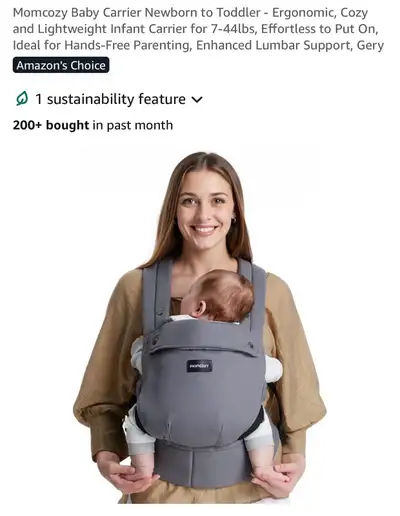 Momcozy Baby Carrier, View more