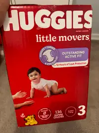 Huggies little movers size 3 - box of 136