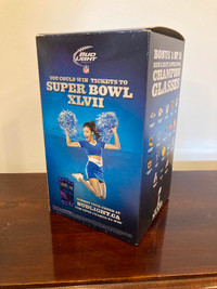 Bud Light Super Bowl XLVII collectible glass