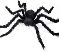 Giant Spider 3ft. Large Foldable Spider - Hairy, Scary Toy/ Deco
