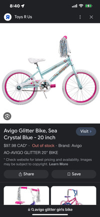 Avigo glitter bike- 20 inch