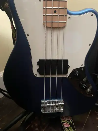 squire fender blue jaguar H bass, View more