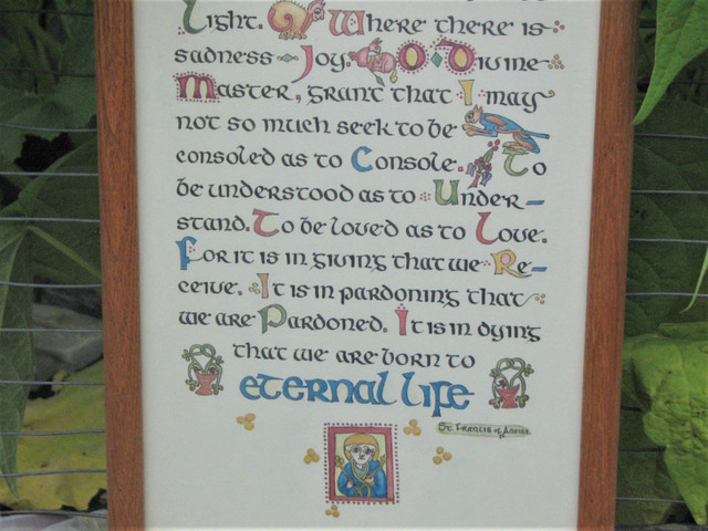 St Francis of Assisi Peace Prayer. Lovely Piece of Spiritual Art in Home Décor & Accents in London - Image 4