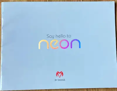 1995 DODGE NEON AUTO BROCHURE FOR SALE This large sized English brochure has 43 coloured pages showi...