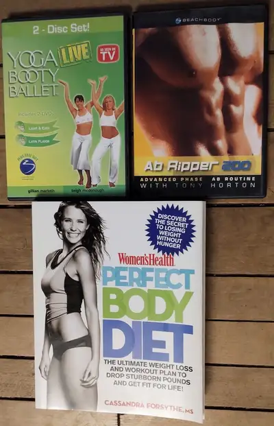 Exercise & Diet Book + 2 Exercise DVDs, View more