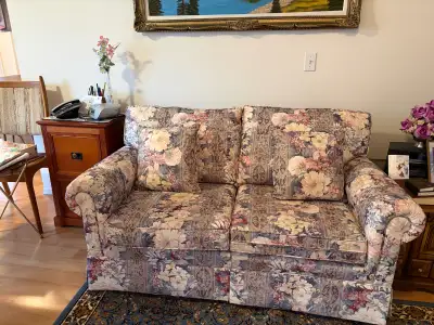 beautiful Floral Loveseat and Sofa, View more